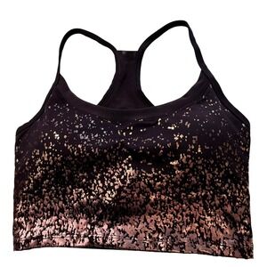Marika Sparks Wild Plum Rose Gold Faded Sports Bra Small